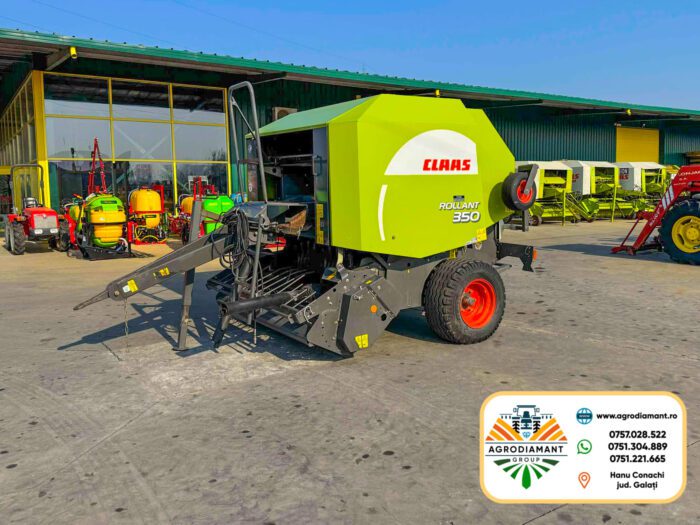 Claas ROLLANT 350 ROTOCUT - 2010 - Plasă - 120CP - Presa baloți rotunzi - imagine 2