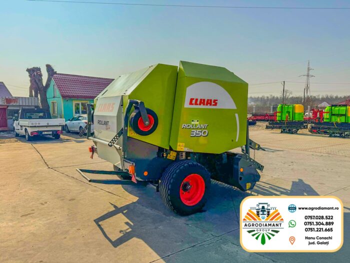 Claas ROLLANT 350 ROTOCUT - 2010 - Plasă - 120CP - Presa baloți rotunzi - imagine 4
