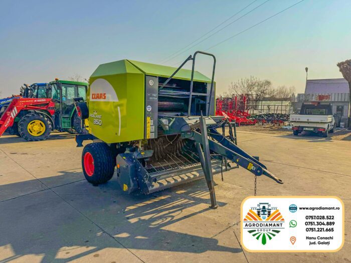 Claas ROLLANT 350 ROTOCUT - 2010 - Plasă - 120CP - Presa baloți rotunzi