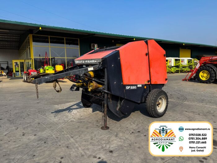 Deutz-Fahr GP220 - Ață - 60CP - Presa baloți rotunzi