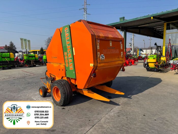 GALLIGNANI 8600 - Ață - 70CP - Presa baloți rotunzi - imagine 3