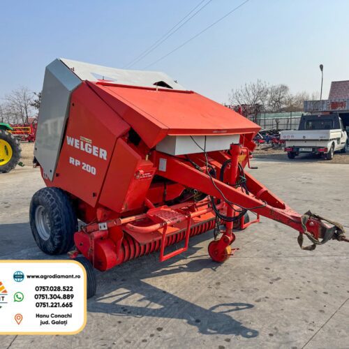 WELGER RP200 - Ață - 55CP - Presa baloți rotunzi pe tamburi