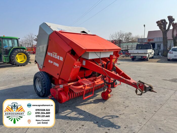 WELGER RP200 - Ață - 55CP - Presa baloți rotunzi pe tamburi