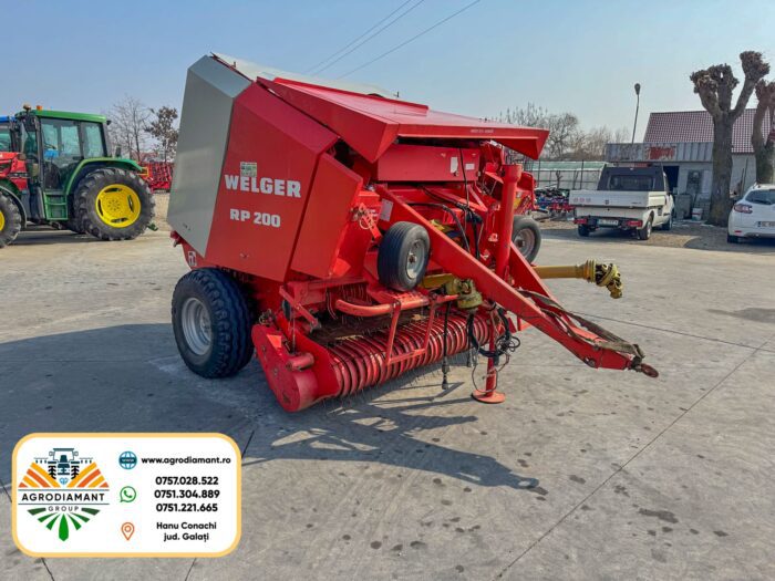 WELGER RP200 - Ață - 55CP - Presa baloți rotunzi