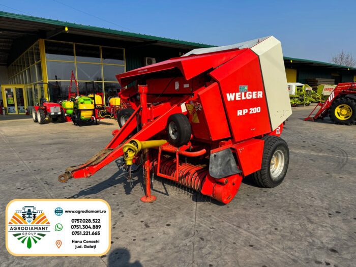WELGER RP200 - Ață - 55CP - Presa baloți rotunzi - imagine 2