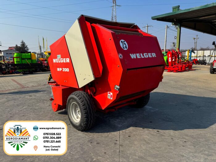 WELGER RP200 - Ață - 55CP - Presa baloți rotunzi - imagine 12
