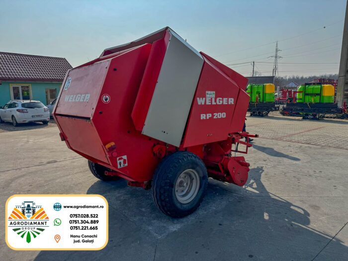 WELGER RP200 - Ață - 55CP - Presa baloți rotunzi - imagine 11