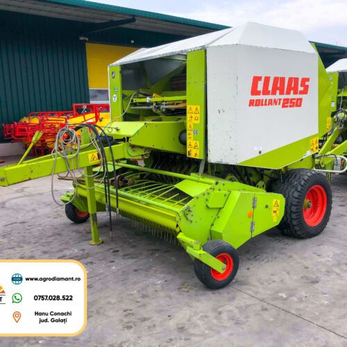 Claas ROLLANT 250 - Ață - 80CP - Presa baloți rotunzi