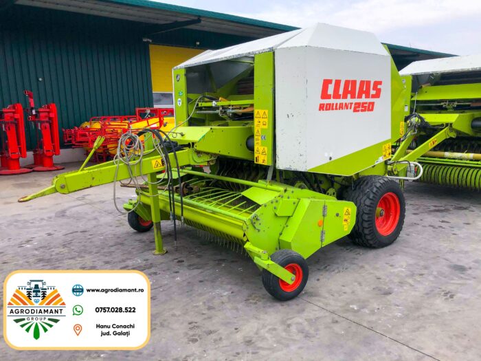 Claas ROLLANT 250 - Ață - 80CP - Presa baloți rotunzi