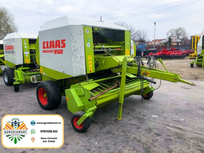 Claas ROLLANT 250 - Ață - 80CP - Presa baloți rotunzi - imagine 2