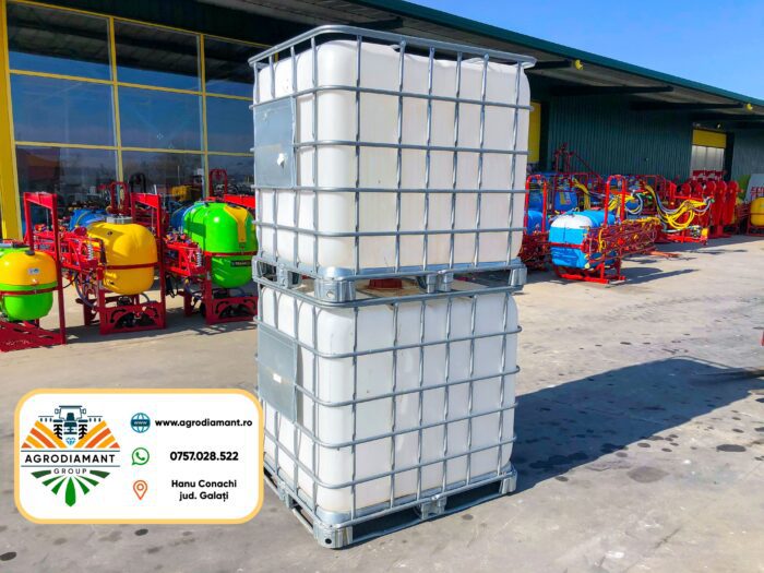 IBC 1000L - bazin pentru apă cu cadru metalic - imagine 4