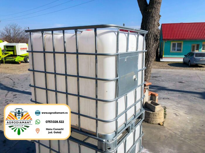 IBC 1000L - bazin pentru apă cu cadru metalic - imagine 3