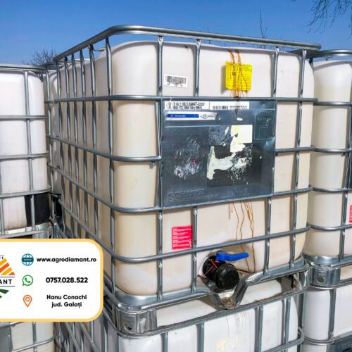 IBC 1000L - bazin pentru apă cu cadru metalic