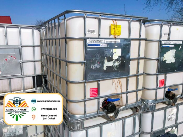 IBC 1000L - bazin pentru apă cu cadru metalic