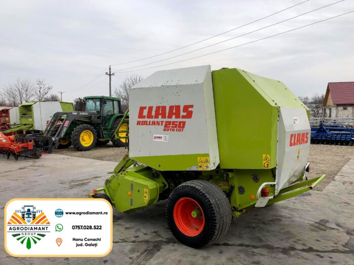 Claas ROLLANT 250 ROTOCUT - Plasă - 80CP - Presa baloți rotunzi - imagine 5