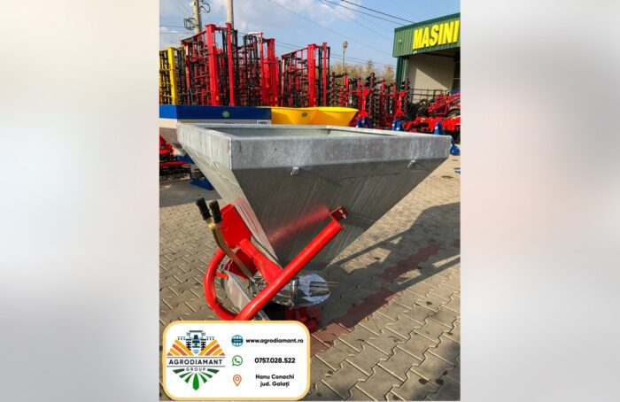 Distribuitor de îngrășământ 600L coif tablă zincată - imagine 2