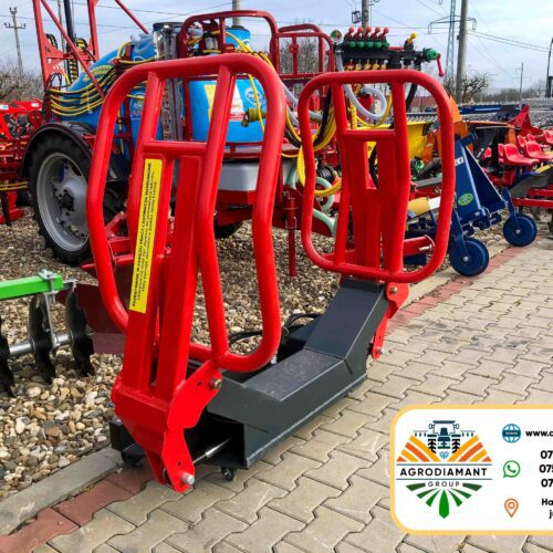 Cleste Hidraulic pentru baloți cu 1 cilindru EURO-MASZ pentru încărcătoare frontale cu prindere EURO