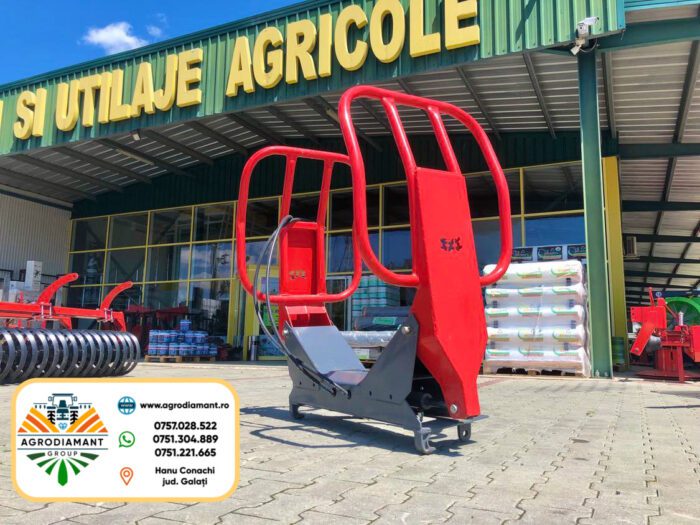 Cleste Hidraulic pentru baloți cu 2 cilindri EURO-MASZ pentru încărcătoare frontale cu prindere EURO