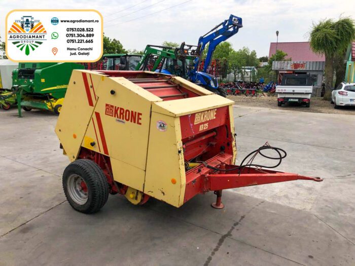 Krone KR125 - Plasa & Ață - 50CP - Presa baloți rotunzi - imagine 2