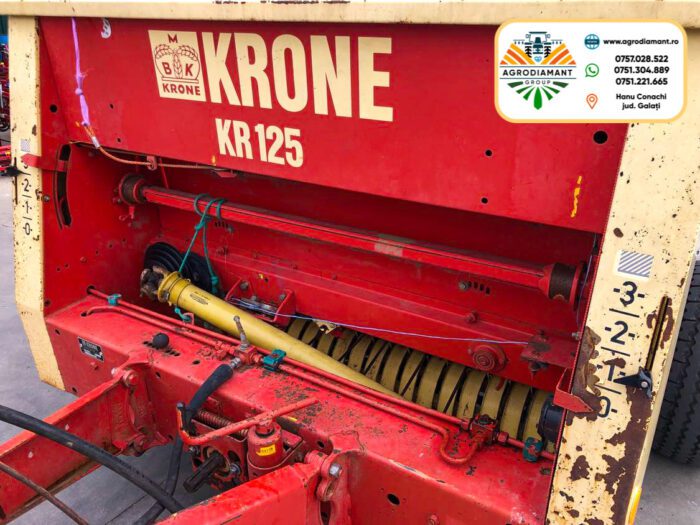 Krone KR125 - Plasa & Ață - 50CP - Presa baloți rotunzi - imagine 7