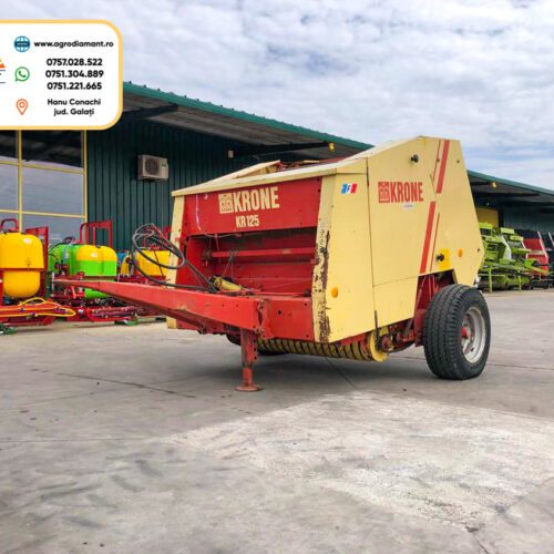 Krone KR125 - Plasa & Ață - 50CP - Presa baloți rotunzi