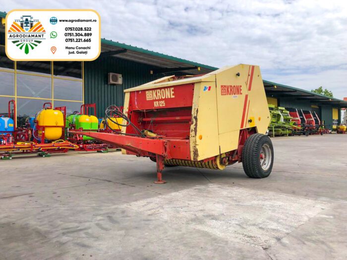 Krone KR125 - Plasa & Ață - 50CP - Presa baloți rotunzi