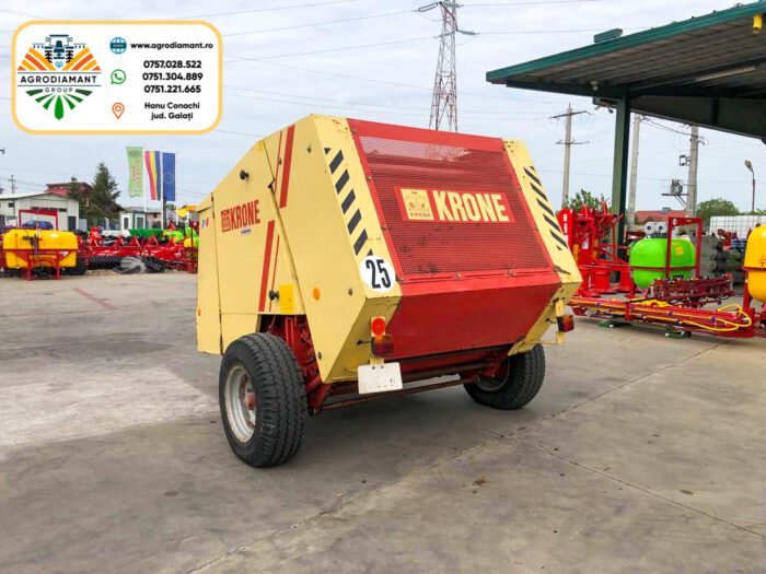 Krone KR125 - Plasa & Ață - 50CP - Presa baloți rotunzi - imagine 8