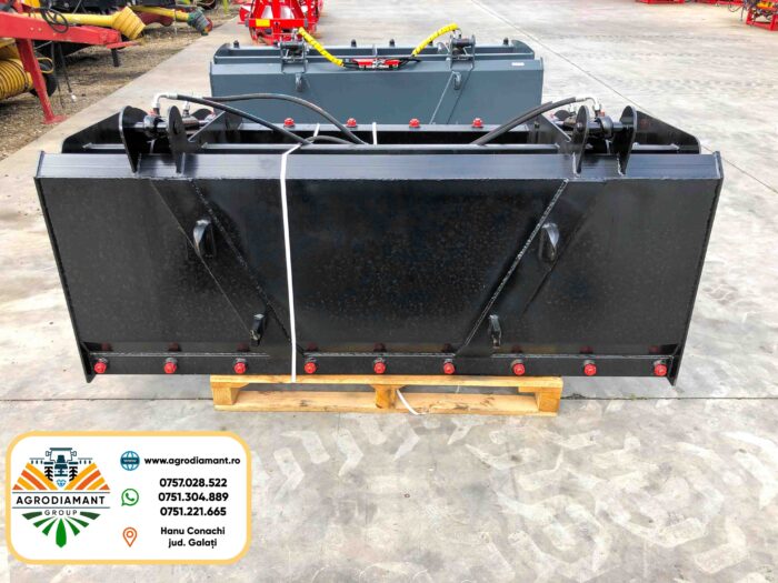 Furca încărcător crocodil cu 2 cilindri si prindere EURO pentru încărcător frontal - între 1.2 și 2.2 m - imagine 7