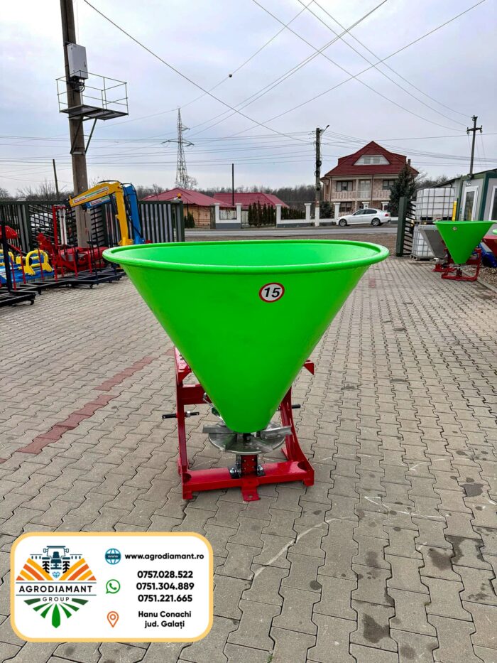 Utilaj de împrăștiat îngrășăminte 500L stil coif DEMAROL - imagine 3