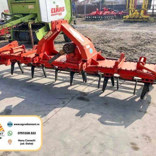 Grapă rotativa KUHN 3.0m + tăvălug coardă - 100CP - Freza rotativă