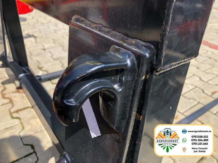 Furcă 2 țepușe pentru încărcătoare frontale cu prindere EURO - lungime țepușă 100cm - imagine 3