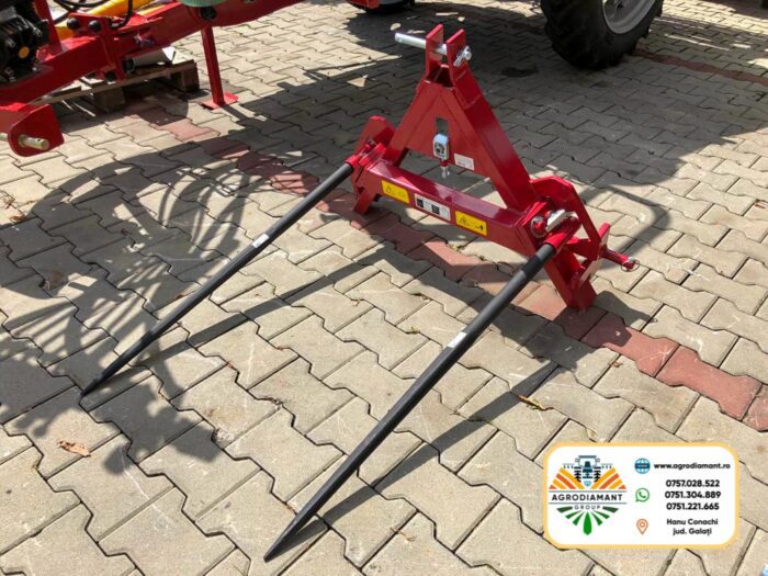 Furca pentru baloti cu prindere la tiranti (posterior tractorului) lungime tepusa 100cm