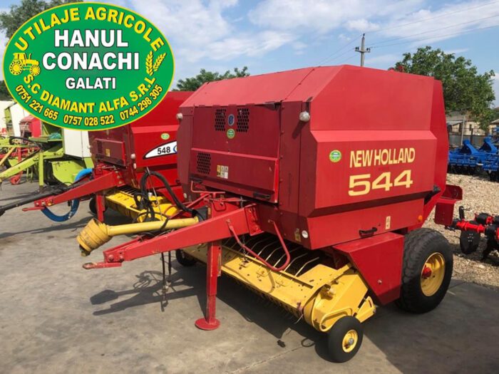 New Holland 544 - Plasa & Ață - 65CP - Presa baloți rotunzi