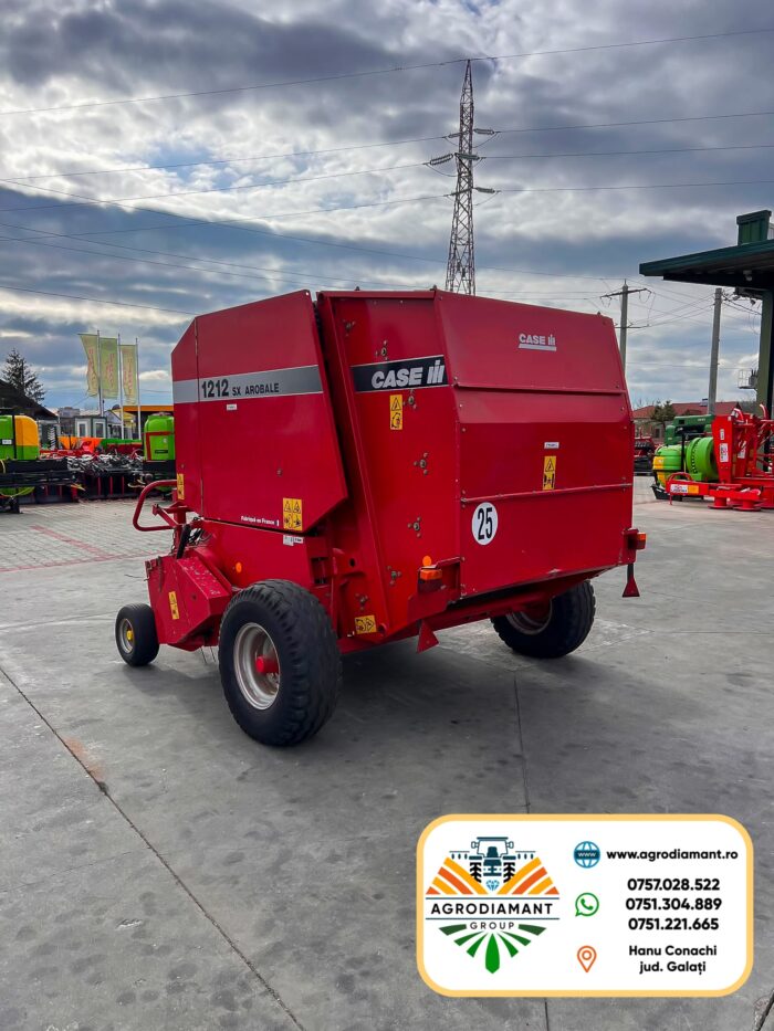 CASE AROBALE 1212SX - Ață - Pick-up 1.8m - 55CP - 1998 -Presa baloți rotunzi - imagine 3