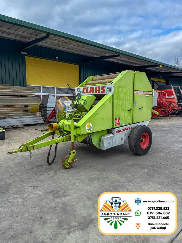 Claas ROLLANT 44 - Ață - Pick-up 1.4m - 55CP - 1985 - Presa baloți rotunzi - imagine 2