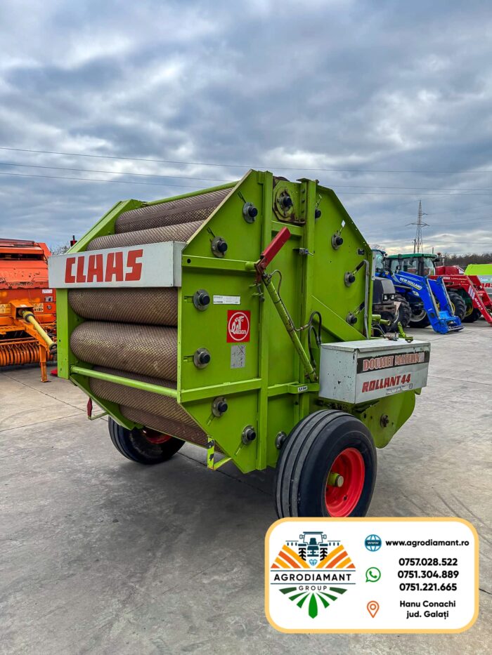 Claas ROLLANT 44 - Ață - Pick-up 1.4m - 55CP - 1985 - Presa baloți rotunzi - imagine 3