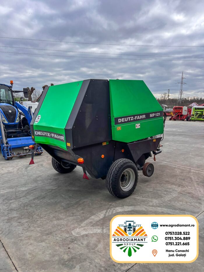 Deutz-Fahr MP121 - Ață - Pick-up 1.5m - 65CP - 1999 - Presa baloți rotunzi - imagine 3