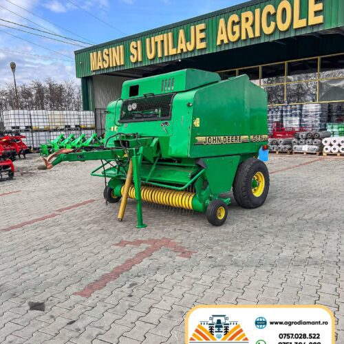 John Deere 565 - Ață & Plasă - Pick-up 2.0m - 50CP - 1999 - Presa baloți rotunzi