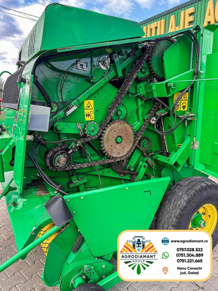 John Deere 565 - Ață & Plasă - Pick-up 2.0m - 50CP - 1999 - Presa baloți rotunzi - imagine 7