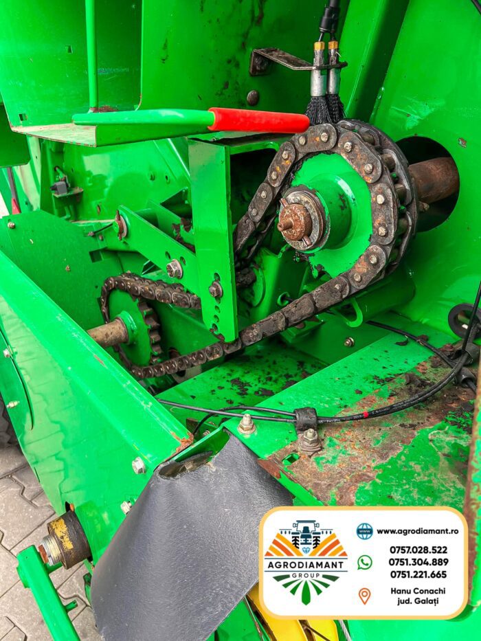 John Deere 565 - Ață & Plasă - Pick-up 2.0m - 50CP - 1999 - Presa baloți rotunzi - imagine 9