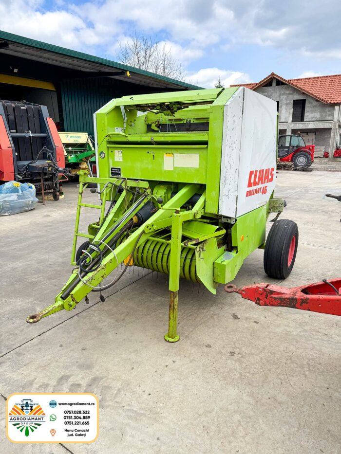 Claas ROLLANT 46 - Ață - Pick-up 1.4m - 50CP - 1990 - Presa baloți rotunzi - imagine 2
