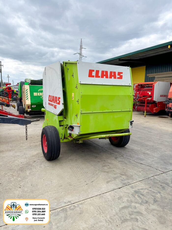 Claas ROLLANT 46 - Ață - Pick-up 1.4m - 50CP - 1990 - Presa baloți rotunzi - imagine 3
