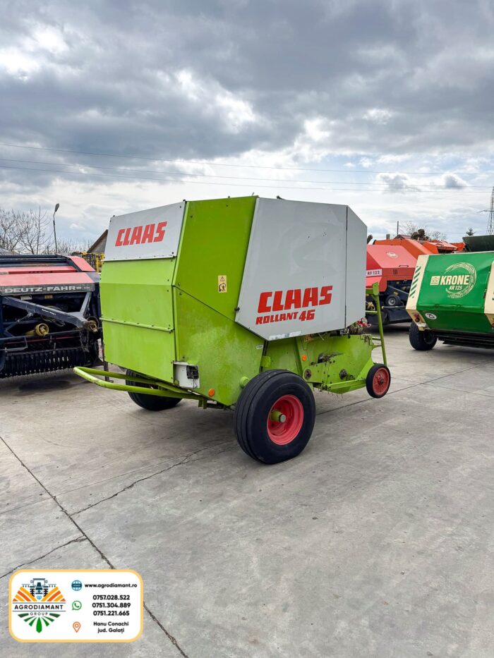 Claas ROLLANT 46 - Ață - Pick-up 1.4m - 50CP - 1990 - Presa baloți rotunzi - imagine 4