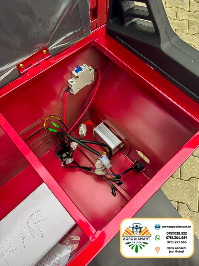 Triciclu Tricicletă electrică cargo TUK TUK cu benă basculabilă și 2 locuri RAY-TECH - imagine 10
