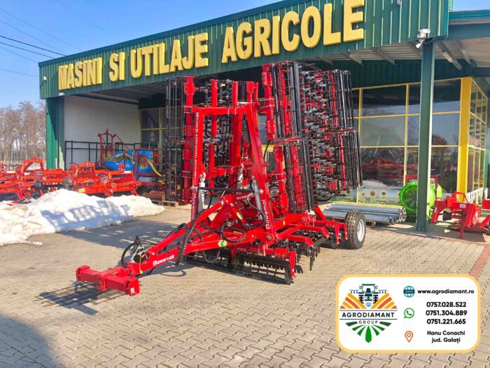 Cultivator full hidraulic 6.0m cu proțap și roți de transport AWEMAK AGRIKULER AK60