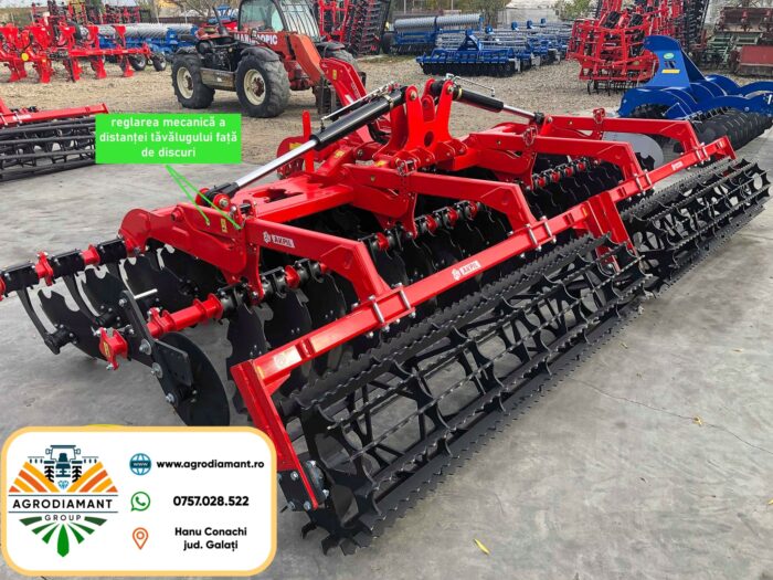 Disc agricol profesional pliabil hidraulic tractat - AKPIL GEPARD XL - lățimi între 4.0-6.0m - tractoare 150-200CP - imagine 2