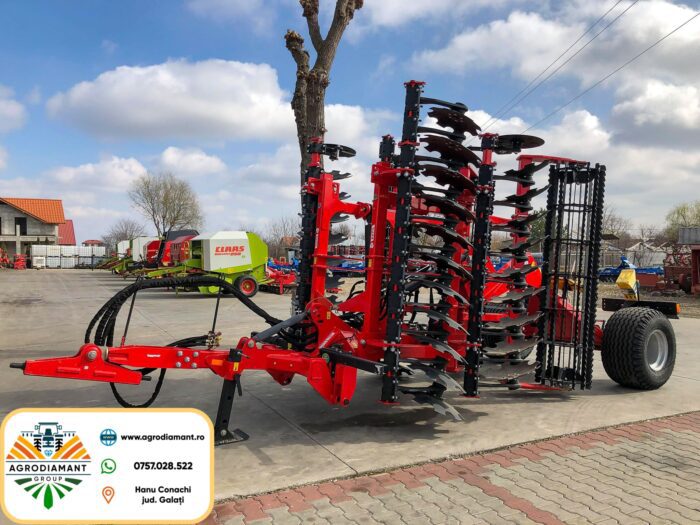 Disc agricol profesional pliabil hidraulic și tractat - AKPIL BISON XL - lățimi de lucru 4.0-6.0m - tractoare 160-250CP