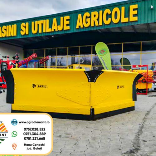!!! OFERTĂ !!! AKPIL ALPINUS - Lamă zăpadă extensibilă hidraulic cu prindere în 3 puncte (tiranți) - lățime 3.6-5.0m - tractoare 100-150CP - 1 buc. în stock