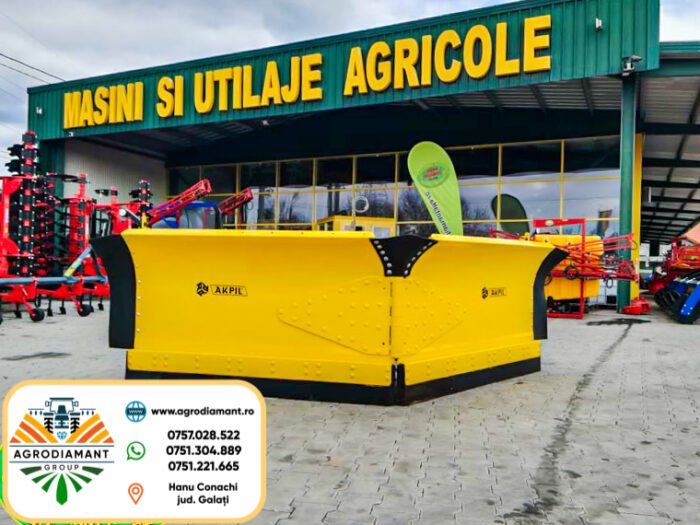 !!! OFERTĂ !!! AKPIL ALPINUS - Lamă zăpadă extensibilă hidraulic cu prindere în 3 puncte (tiranți) - lățime 3.6-5.0m - tractoare 100-150CP - 1 buc. în stock
