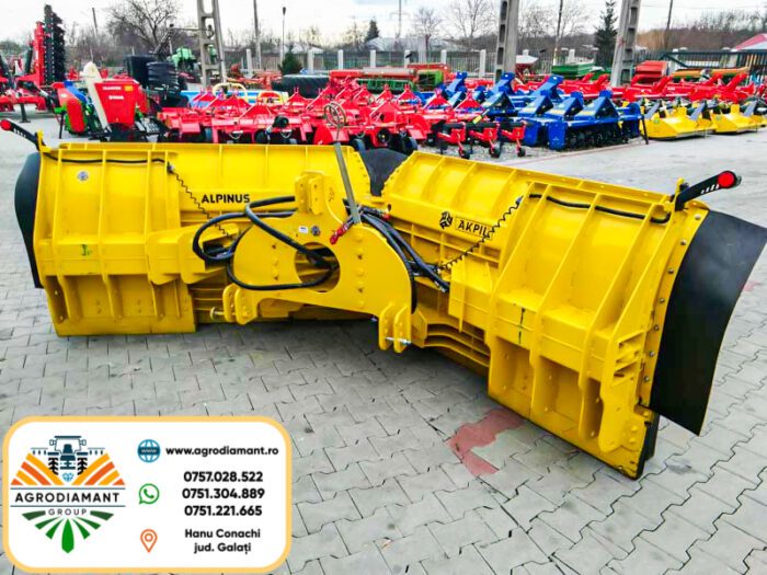 !!! OFERTĂ !!! AKPIL ALPINUS - Lamă zăpadă extensibilă hidraulic cu prindere în 3 puncte (tiranți) - lățime 3.6-5.0m - tractoare 100-150CP - 1 buc. în stock - imagine 4